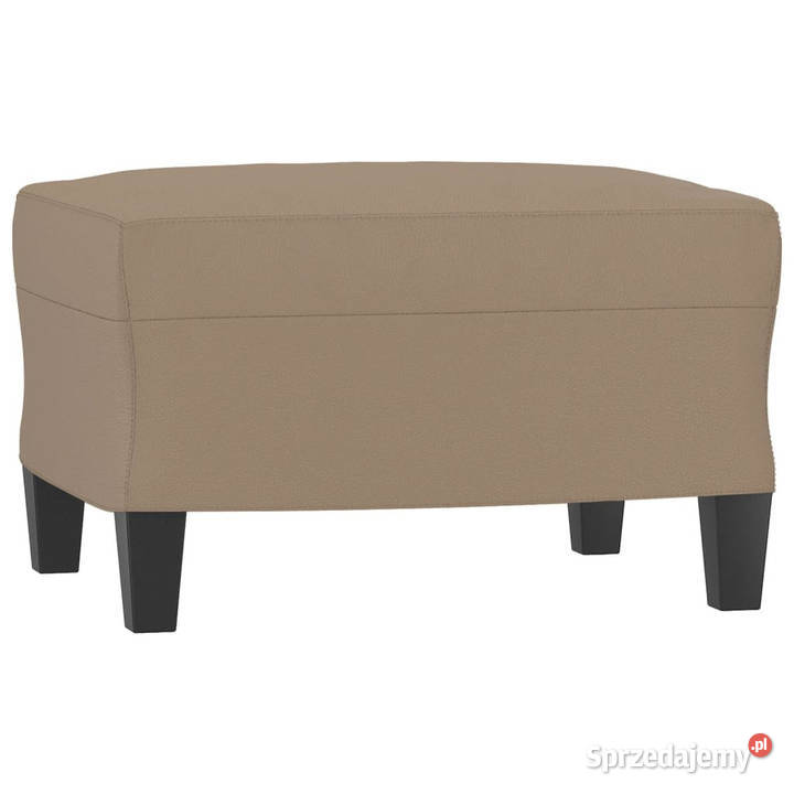 4osobowa sofa z poduszkami cappuccino sztuczna
