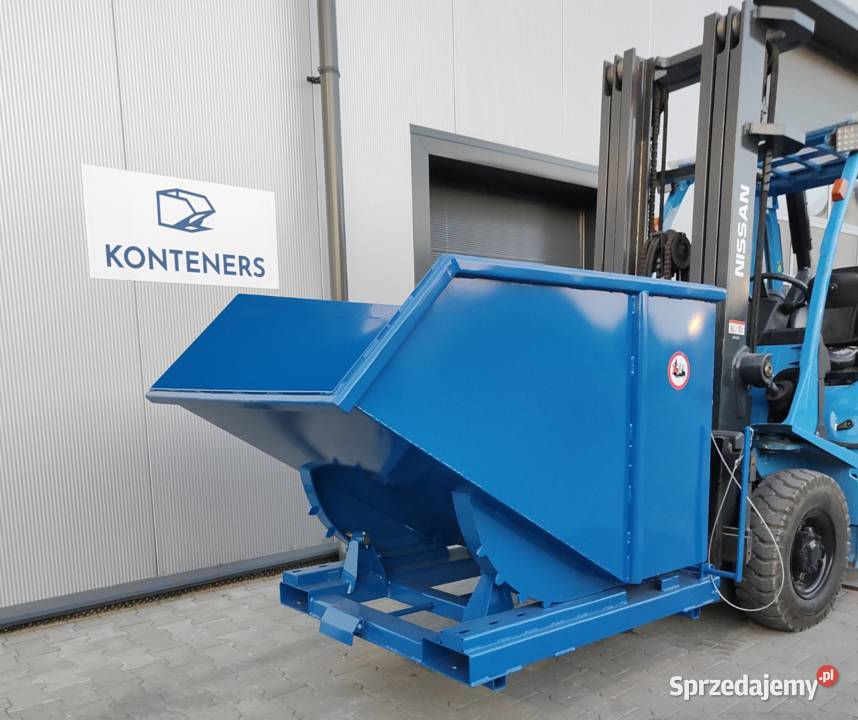 pojemnik metalowy kontener samowyładowczy 1m3 do Szczecin