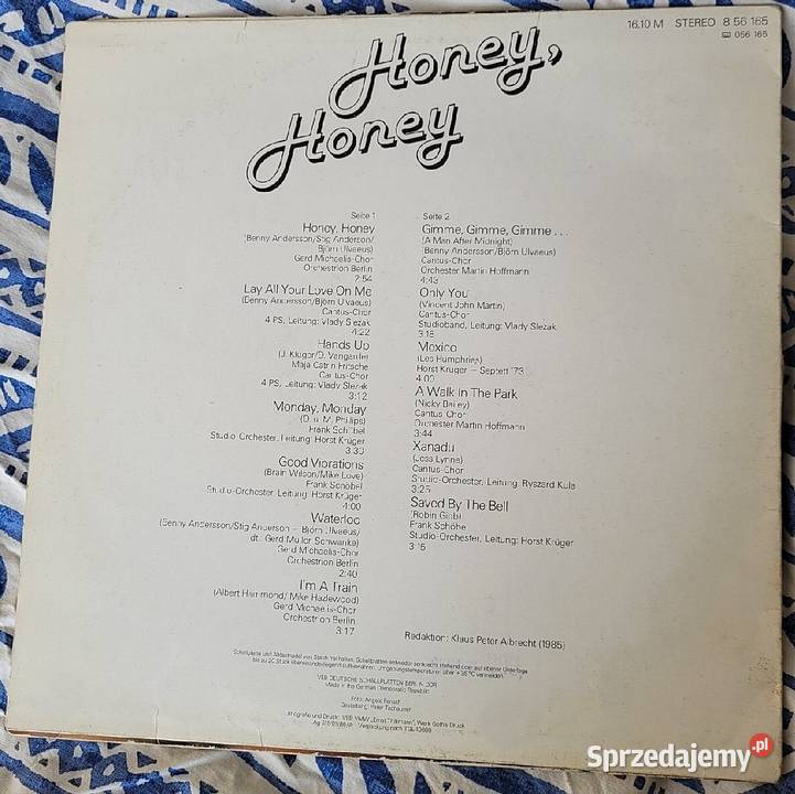 Honey honey płyta winylowa z roku 1986 Chełmno