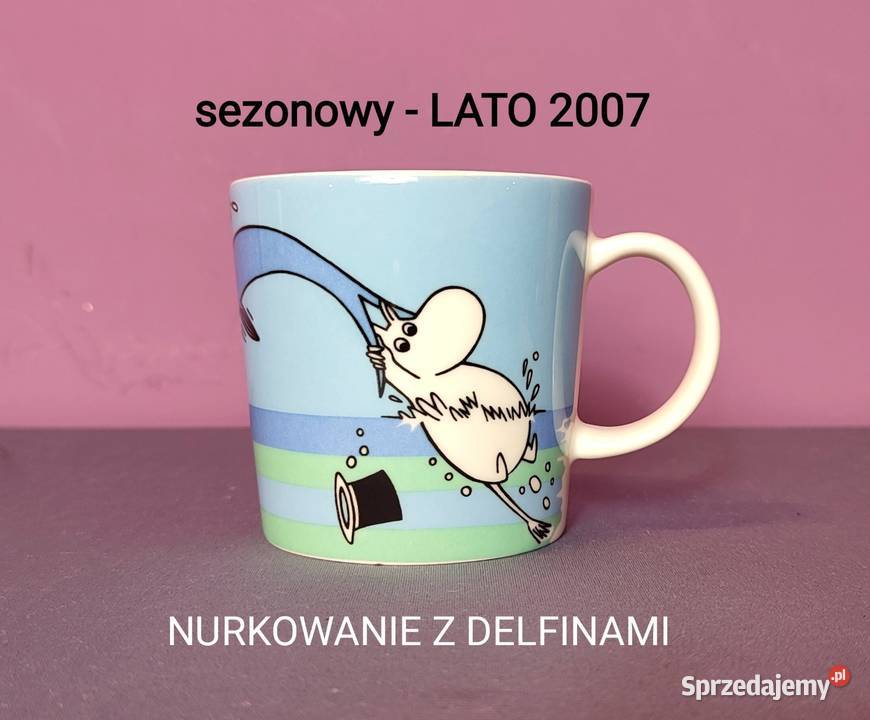 Muminki KUBEK Moomin Arabia Finland LATO 2007 sprzedam