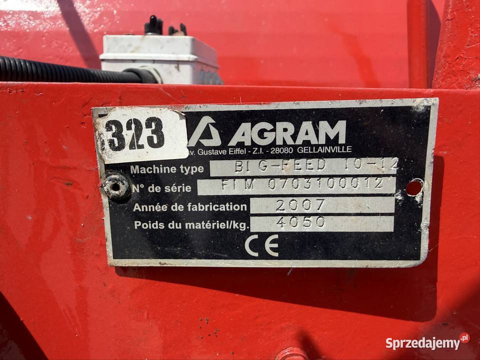 Paszowóz Agram Big FEED 10m3 12m3 wóz paszowy Myszyniec
