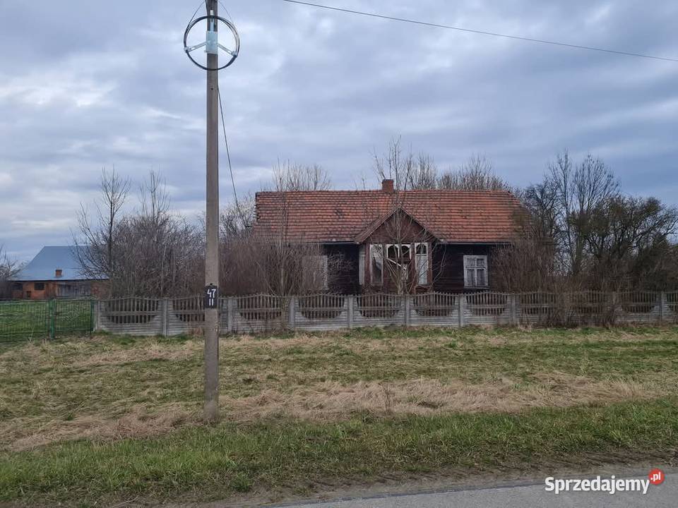 Dom drewniany z działka budowlana 31zł/m2 Witkowice