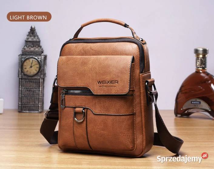 Torba na ramię skórzana saszetka listonoszka 3 Piła