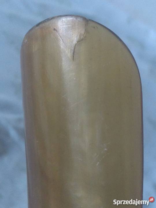 STARA ŁYŻKA DO BUTÓW ręczny wyrób RÓG NATURALNY mazowieckie