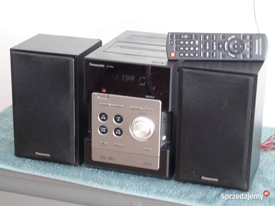 Wieża Panasonic SAPM250 pilot USB mp3 CD RDS AUX Jasło
