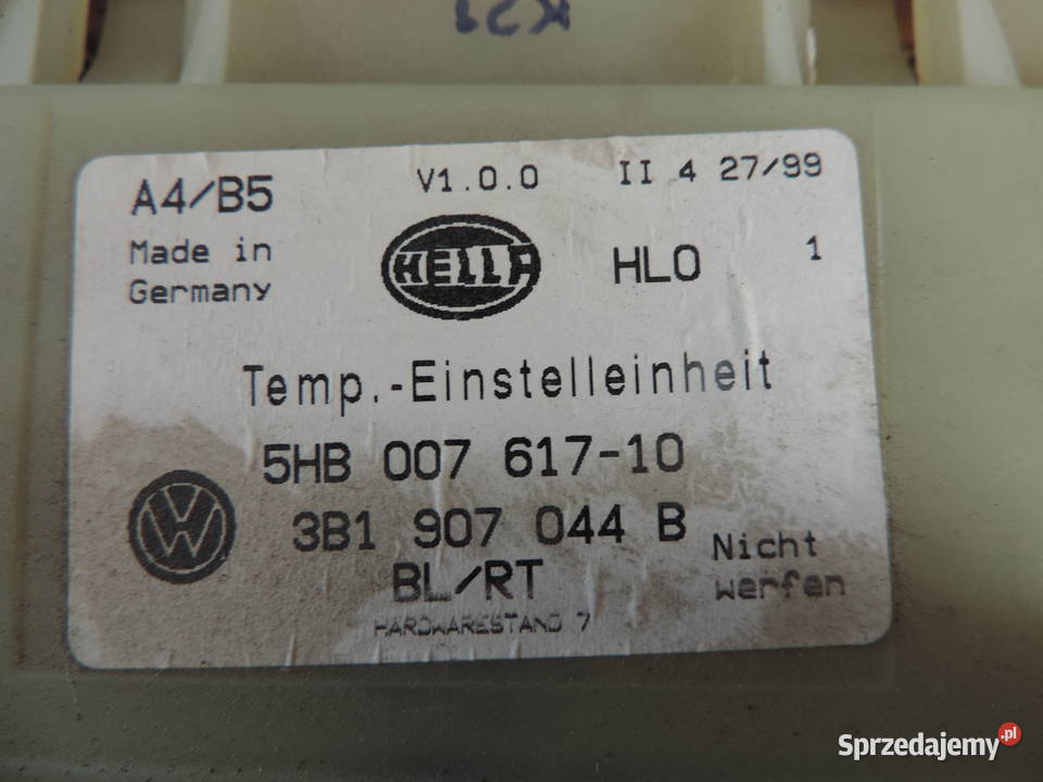 VW PASSAT B5 PANEL KLIMATYZACJI CLIMATRONIC Nowy Sącz sprzedam