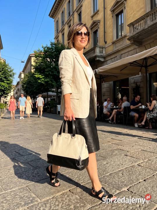 Torebka FURLA Kuferek Skórzany Stan Idealny 40cm
