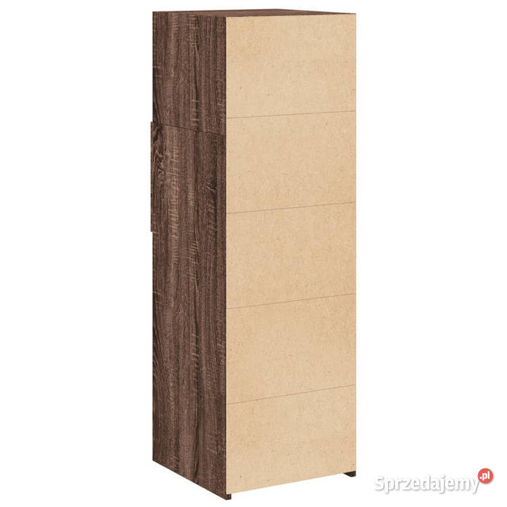 Wysoka szafka brązowy dąb 40x425x124 WM846165 Pozostałe Meble
