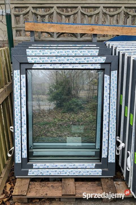 Okno PCV antracyt 86x116 HIT CENOWY ręki Okna ścienne Opole sprzedam