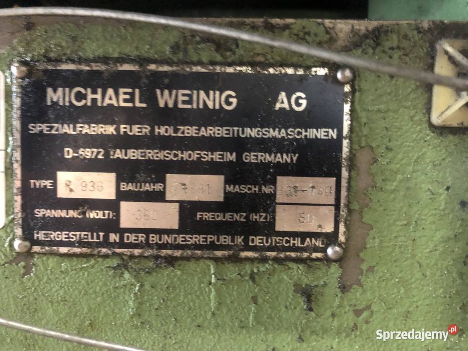 Ostrzałka Weinig Rondamat R936 Wejherowo