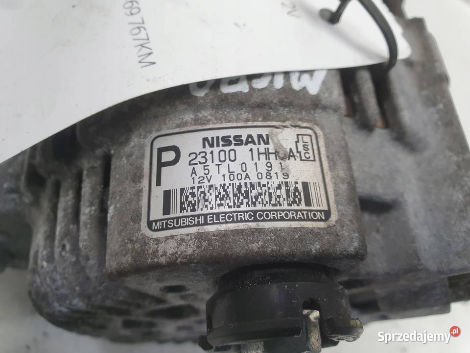 ALTERNATOR Nissan Micra IV K13 12 16V 231001HH1A lubelskie Rudka