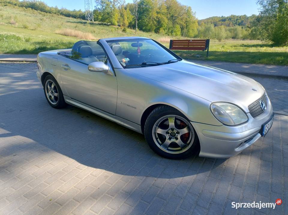 Mercedes Benz Slk 170 20 B Kompresor 2001r Lift skórzana tapicerka SLK Elbląg