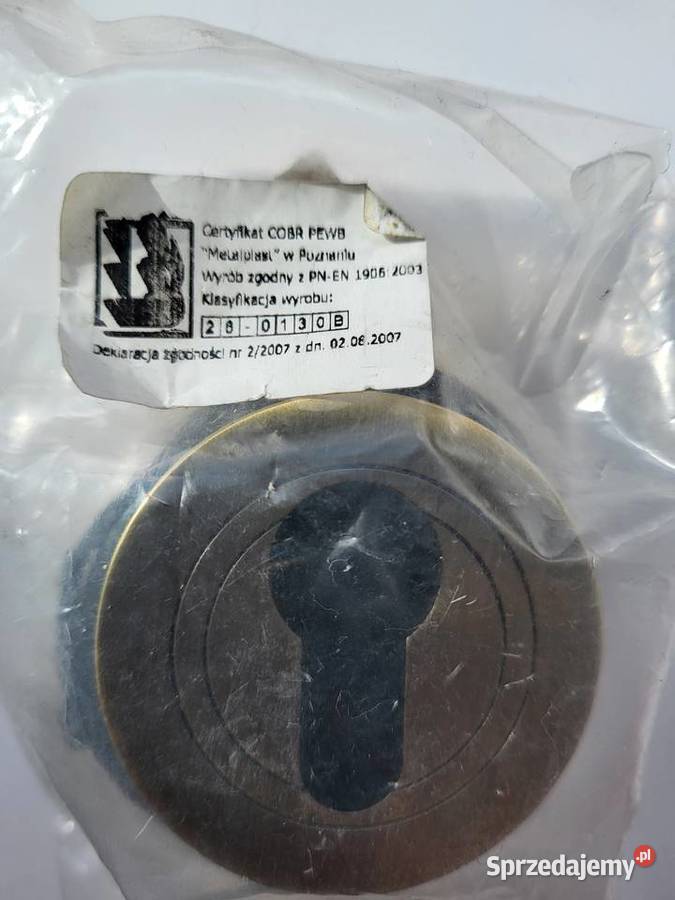 Rozeta podklamkowa do wkładki Patyna