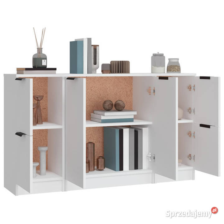Szafki 3 biały materiał drewnopochodny WM3115844