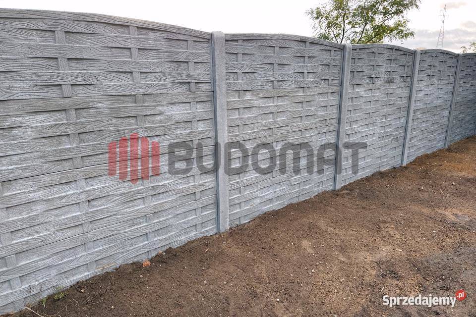 Ogrodzenie betonowe płyty słupy ogrodzeniowe Łabiszyn