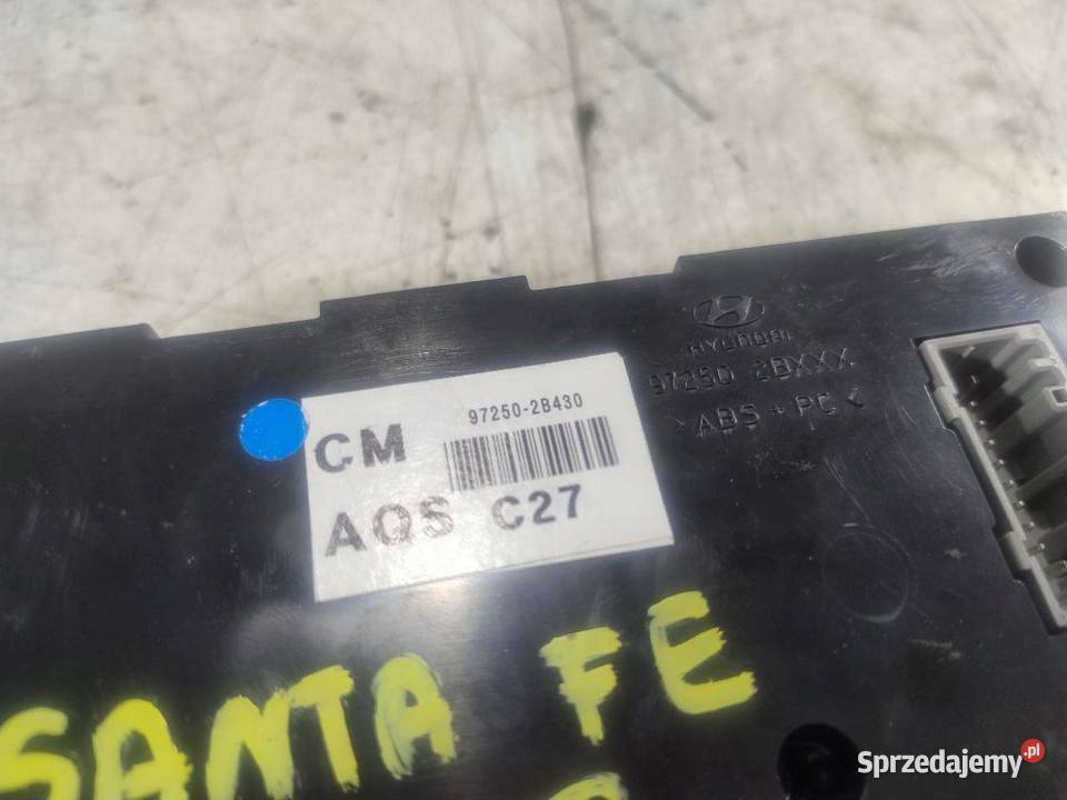 PANEL NAWIEWU KLIMATYZACJI HYUNDAI SANTA FE II osobowe Wyposażenie wnętrza