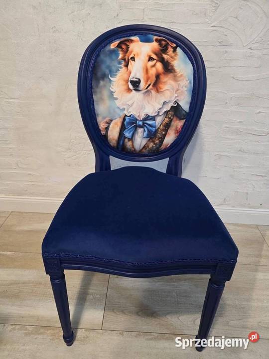 Krzesla stylizowane Motywem pięknych psów Szembekowo