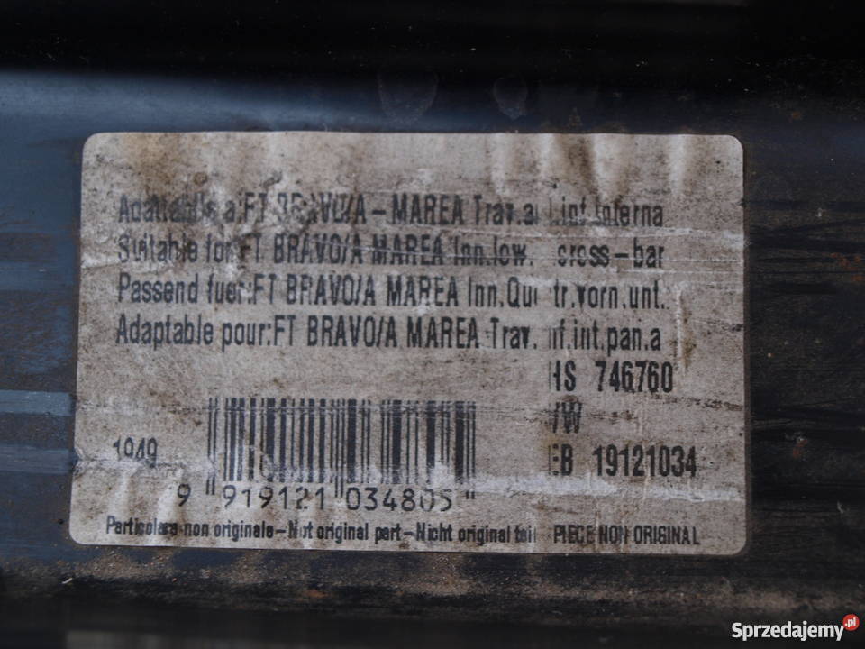 Fiat Brava Marea Bravo belka do podłużnic przód osobowe Kalisz