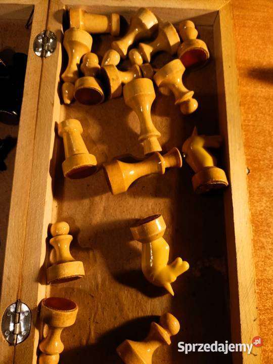 Radziecki zabytkowy zestaw szachowy Rosyjskie podkarpackie Tarnobrzeg