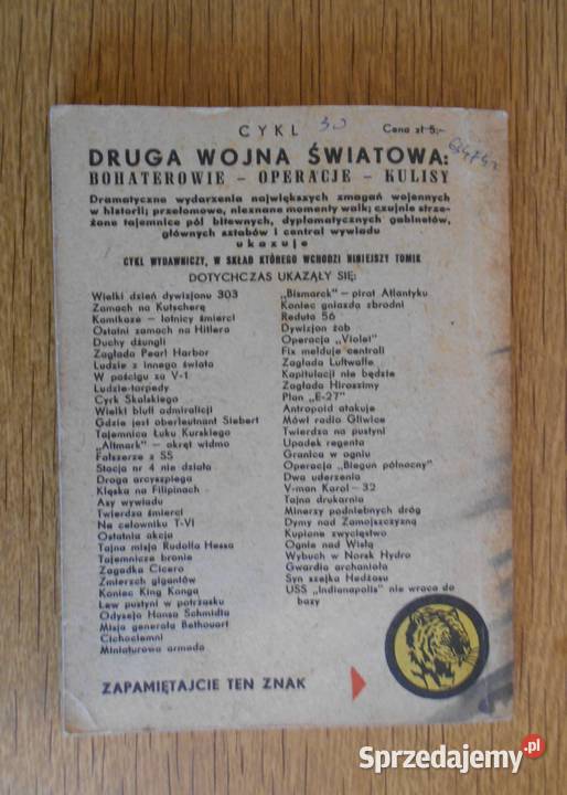 Żółty Tygrys Operacja Midway 1961 Parczew