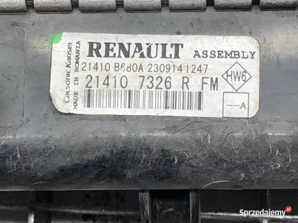 CHŁODNICA WODY RENAULT CLIO IV 15 90 214107326R