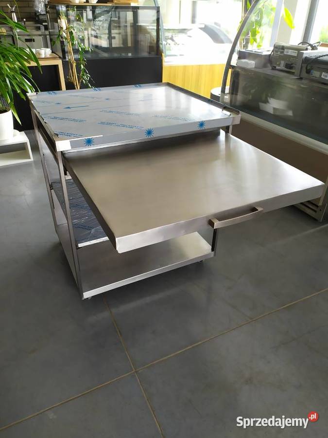 Stół roboczy ze stali nierdzewnej jezdny z Gastronomia Kazuń Polski