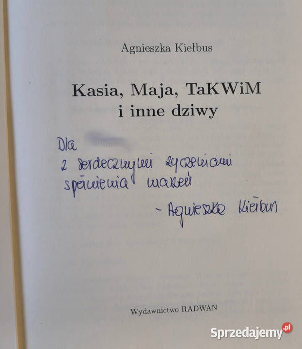 Kasia Maja Takwim i inne dziwy Agnieszka Kiełbus miękka Sosnowiec sprzedam