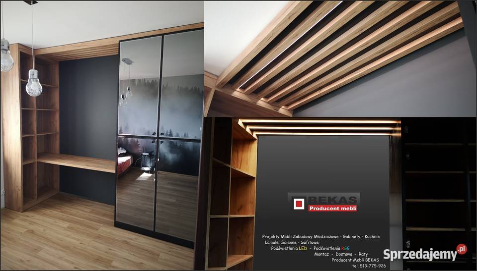 Lamele na ściane na sufit Meble projekty RGB Pozostałe Katowice