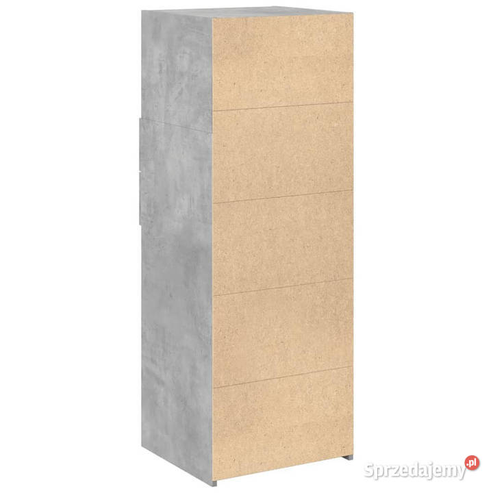 Wysoka szafka szarość betonu 45x425x124 WM846169 mazowieckie Warszawa sprzedam
