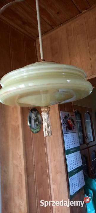 Wisząca lampa Art Deco Ładny duży klosz ampla 2 Skierniewice sprzedam