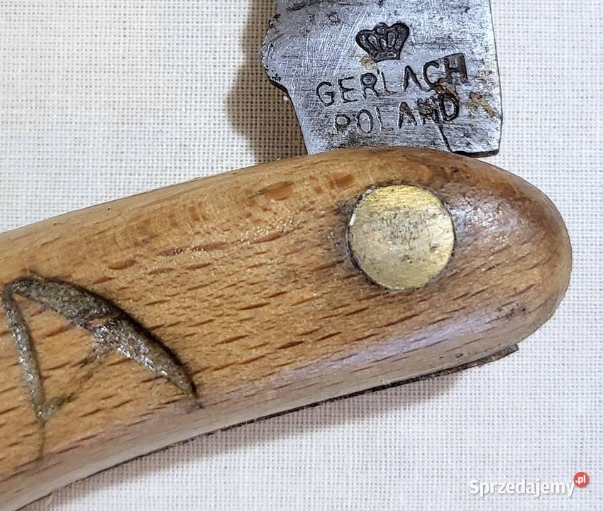 Kultowy Nóż Monterski GERLACH Sierpak Vintage Włodawa