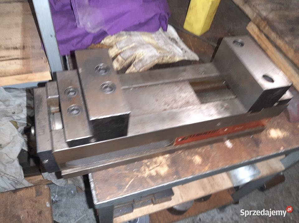 Imadło cnc Allmatic 125 wspomagane hydraulicznie Brzozów