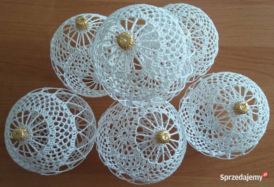 Duże Bombki szydełkowe na choinkę różne wzory i podlaskie Białystok