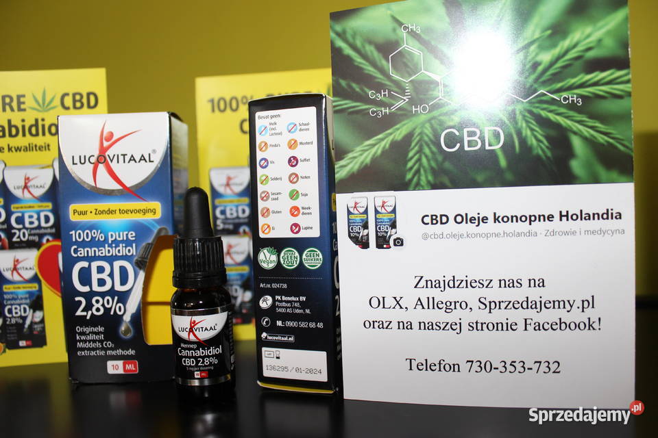 Olej konopny CBD Lucovitaal 28 10ml Pozostałe Łódź