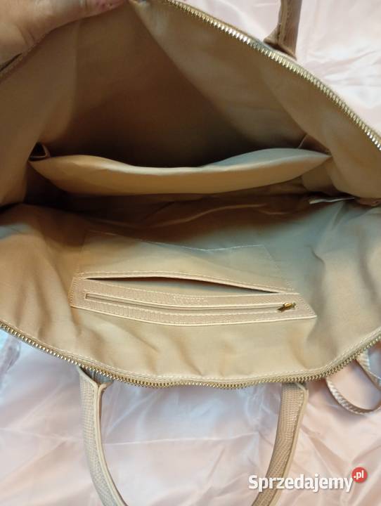 MOHITO Beżowa teczka Biznesowa torba na laptopa Kraków