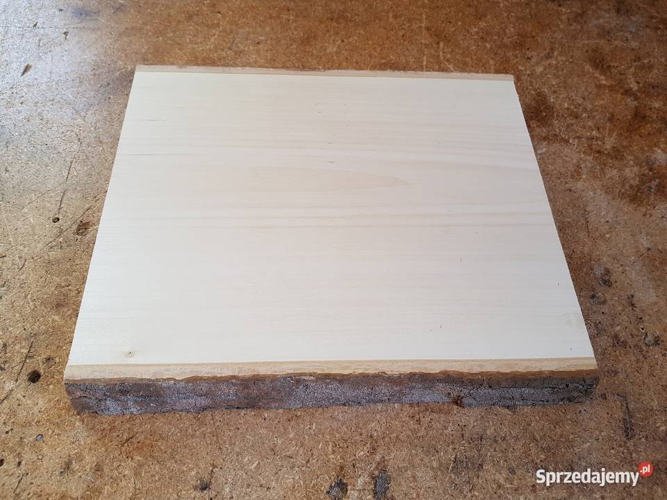 Deska lipowa z korą 30x225x25 rzeźba ikony