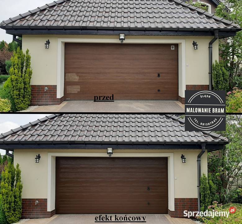 Malowanie BRAMA garażowa naprawa RENOWACJA Kraków