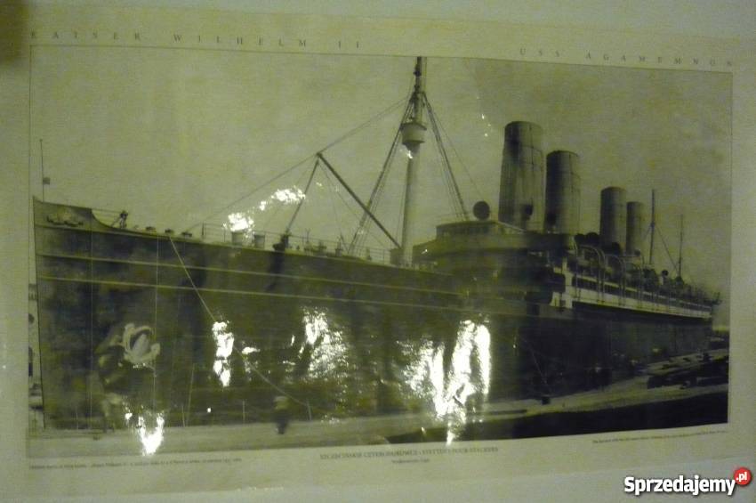 PLAKAT KAISER WILHELM II USS AGAMEMNON SZCZECIN Koszalin
