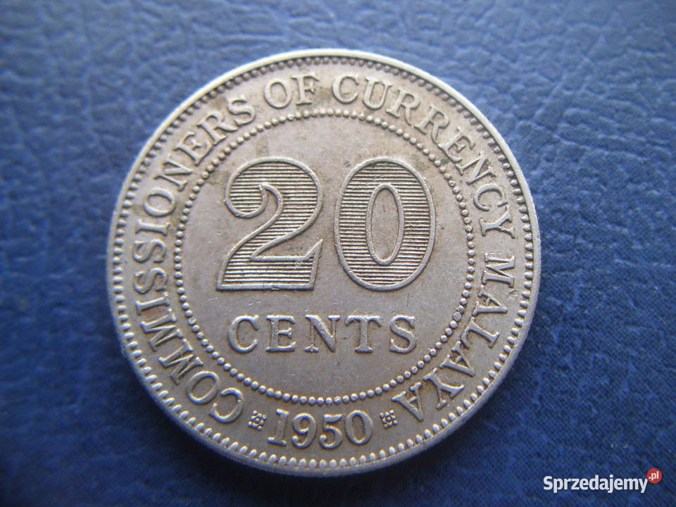 Stare monety 20 cent 1950 Malaje Lesko sprzedam
