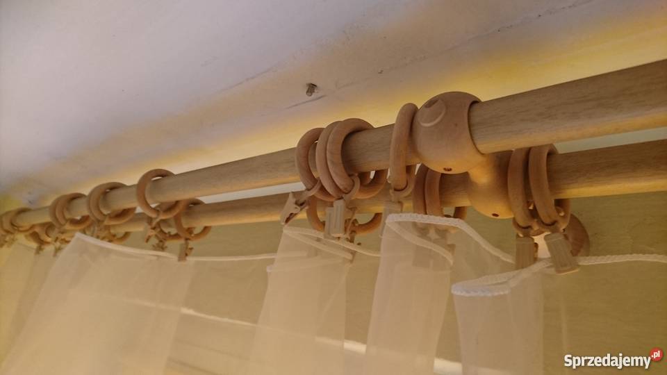karnisz podwójny beżowy śląskie