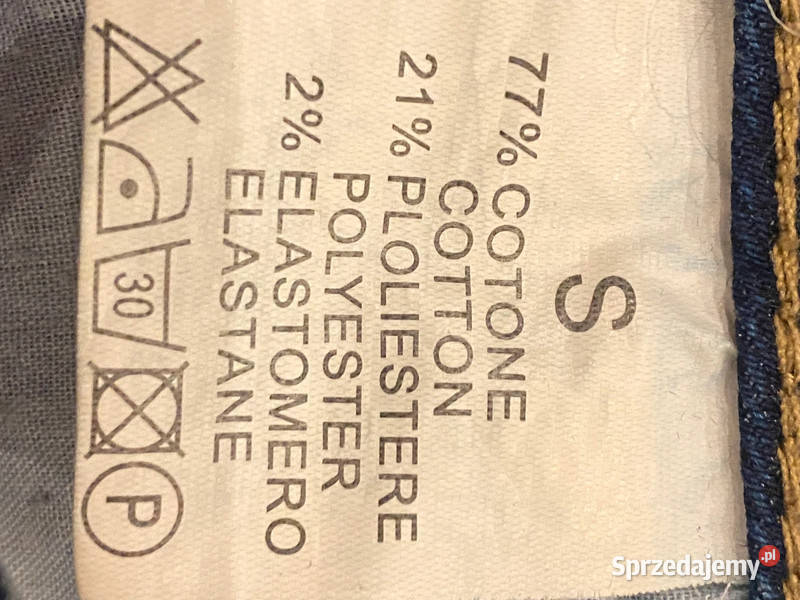Dżinsyjeansy w rozmiarze S zdobione cekinami Warszawa sprzedam