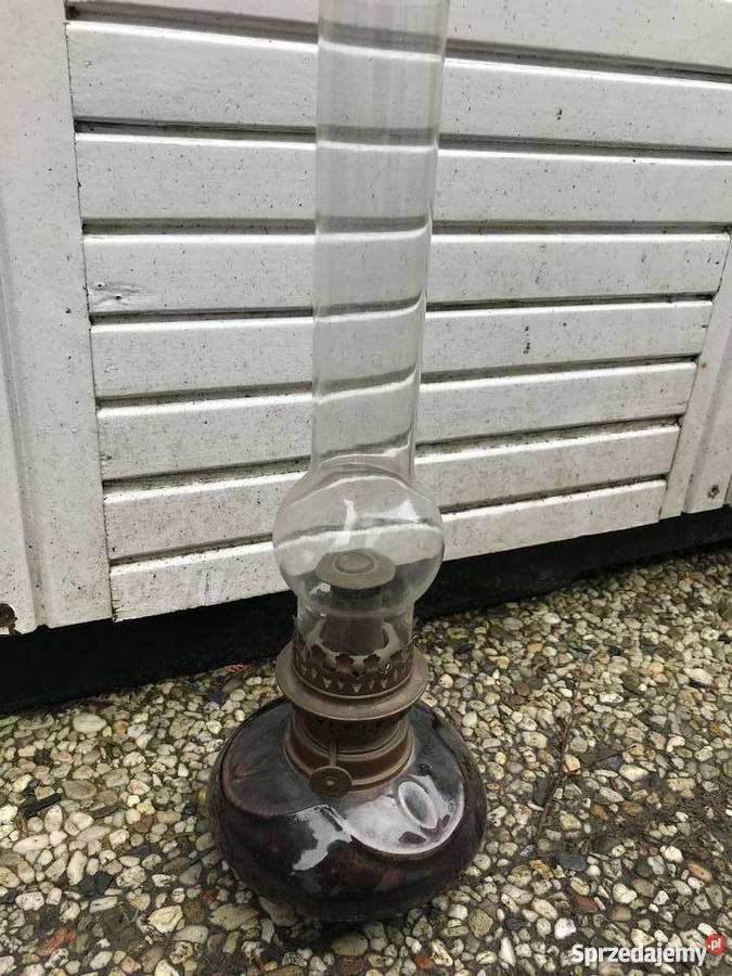 Przepiekny żyrandol lampa naftowa porcelanowy Bystrzyca Kłodzka sprzedam