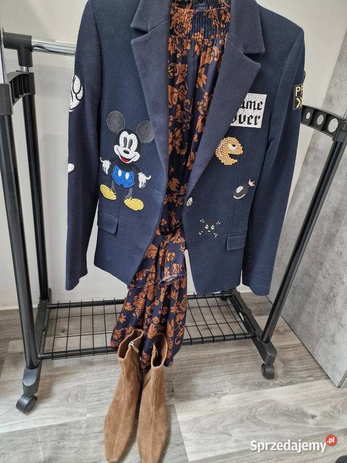 Sukienka Stójka Falbaną Pasek Rozmiar uniwersalny Żywiec