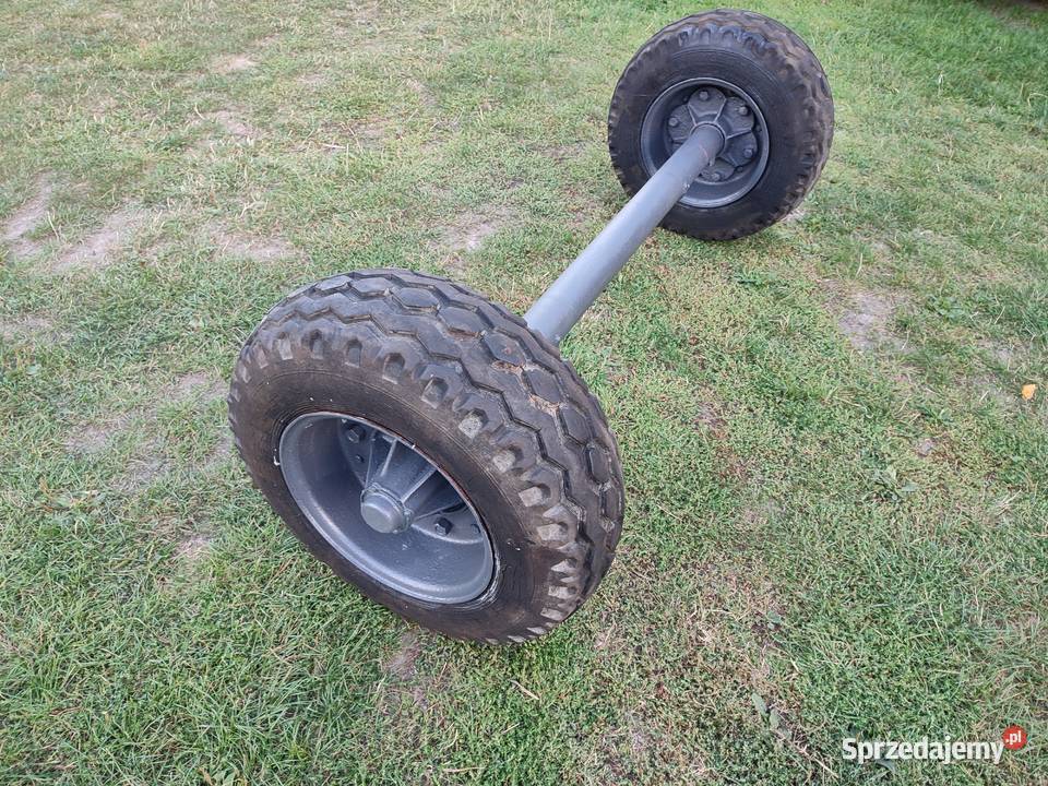 Oś z kołami 100 75 r15 do przyczepy jednoosiowej świętokrzyskie Sędziszów
