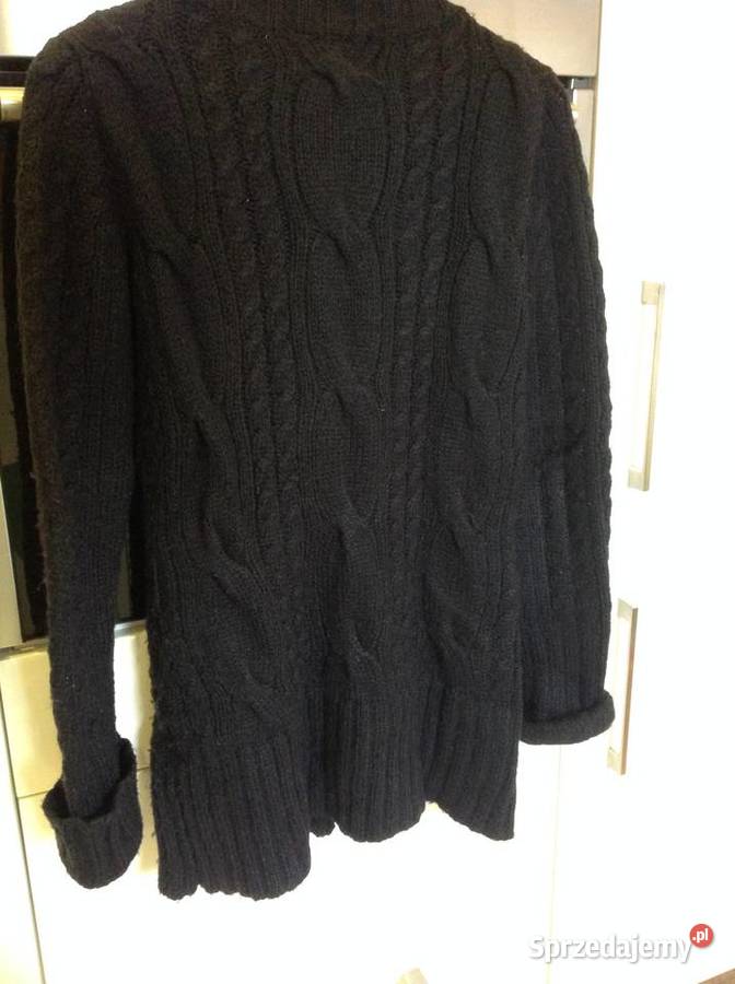 Sweter Dłuższy Damski VERO MODA S Wełna 10 Rozpinane