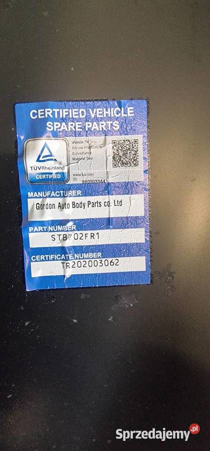 BŁOTNIK PRAWY SEAT IBIZA CORDOBA 0208 osobowe