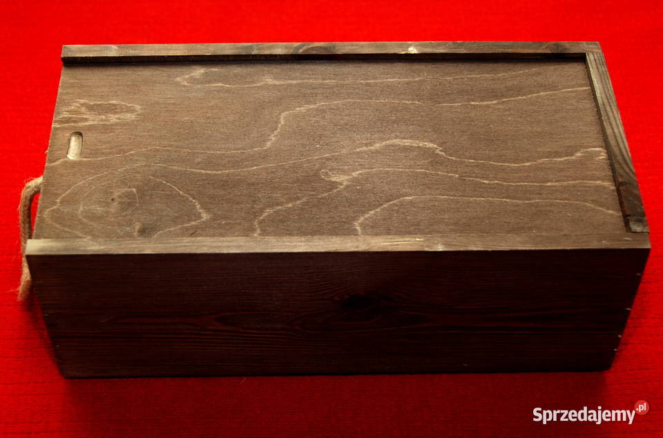 szkatułka stara drewniana skrzynka 56x21