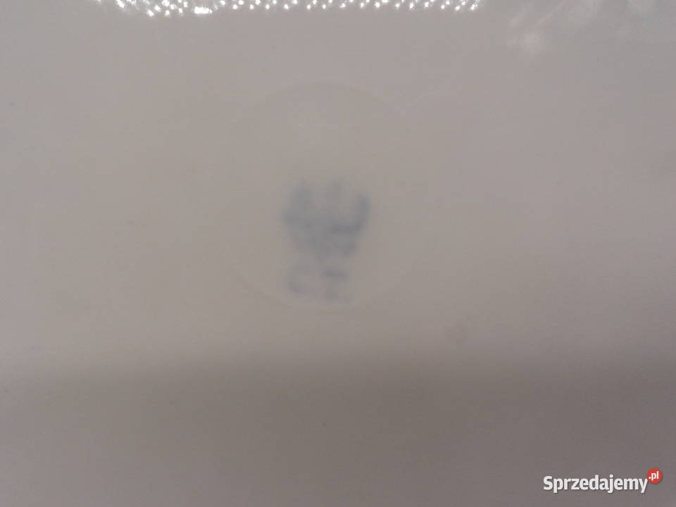 Zabytkowa ręcznie malowana patera porcelanowa z Raszków