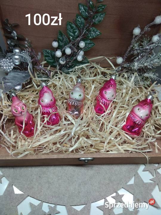 Bombki figurki kolorowe PRLu Pozostałe Roźwienica sprzedam