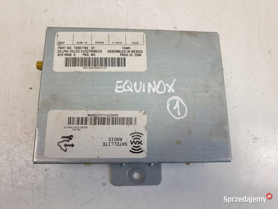 Chevrolet Equinox MODUŁ RADIA SATELITARNEGO lubelskie Rudka